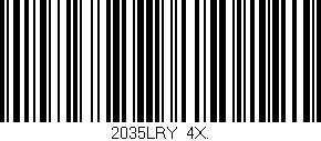 Código de barras (EAN, GTIN, SKU, ISBN): '2035LRY/4X.'