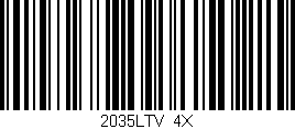 Código de barras (EAN, GTIN, SKU, ISBN): '2035LTV/4X'