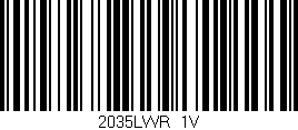 Código de barras (EAN, GTIN, SKU, ISBN): '2035LWR/1V'