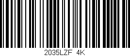 Código de barras (EAN, GTIN, SKU, ISBN): '2035LZF/4K'
