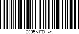 Código de barras (EAN, GTIN, SKU, ISBN): '2035MFD/4A'