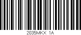 Código de barras (EAN, GTIN, SKU, ISBN): '2035MKX/1A'