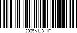 Código de barras (EAN, GTIN, SKU, ISBN): '2035MLC/1P'