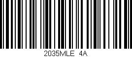 Código de barras (EAN, GTIN, SKU, ISBN): '2035MLE/4A'