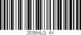 Código de barras (EAN, GTIN, SKU, ISBN): '2035MLG/4X'