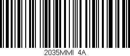 Código de barras (EAN, GTIN, SKU, ISBN): '2035MMI/4A'