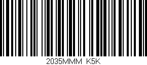 Código de barras (EAN, GTIN, SKU, ISBN): '2035MMM/K5K'