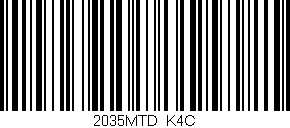 Código de barras (EAN, GTIN, SKU, ISBN): '2035MTD/K4C'