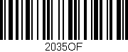 Código de barras (EAN, GTIN, SKU, ISBN): '2035OF'
