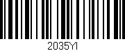 Código de barras (EAN, GTIN, SKU, ISBN): '2035YI'