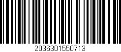 Código de barras (EAN, GTIN, SKU, ISBN): '2036301550713'