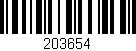 Código de barras (EAN, GTIN, SKU, ISBN): '203654'