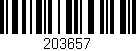 Código de barras (EAN, GTIN, SKU, ISBN): '203657'