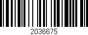 Código de barras (EAN, GTIN, SKU, ISBN): '2036675'