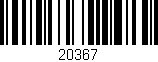 Código de barras (EAN, GTIN, SKU, ISBN): '20367'