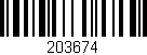 Código de barras (EAN, GTIN, SKU, ISBN): '203674'