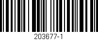 Código de barras (EAN, GTIN, SKU, ISBN): '203677-1'