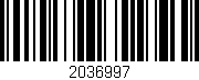 Código de barras (EAN, GTIN, SKU, ISBN): '2036997'