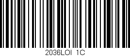 Código de barras (EAN, GTIN, SKU, ISBN): '2036LOI/1C'