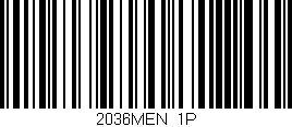 Código de barras (EAN, GTIN, SKU, ISBN): '2036MEN/1P'