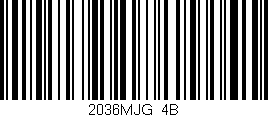 Código de barras (EAN, GTIN, SKU, ISBN): '2036MJG/4B'