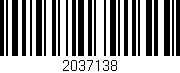 Código de barras (EAN, GTIN, SKU, ISBN): '2037138'
