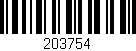 Código de barras (EAN, GTIN, SKU, ISBN): '203754'