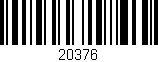 Código de barras (EAN, GTIN, SKU, ISBN): '20376'