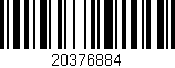 Código de barras (EAN, GTIN, SKU, ISBN): '20376884'