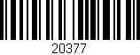 Código de barras (EAN, GTIN, SKU, ISBN): '20377'