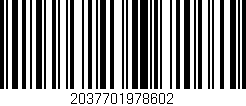 Código de barras (EAN, GTIN, SKU, ISBN): '2037701978602'