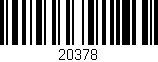 Código de barras (EAN, GTIN, SKU, ISBN): '20378'