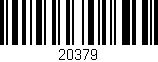 Código de barras (EAN, GTIN, SKU, ISBN): '20379'