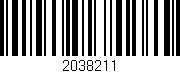 Código de barras (EAN, GTIN, SKU, ISBN): '2038211'