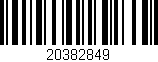 Código de barras (EAN, GTIN, SKU, ISBN): '20382849'