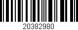 Código de barras (EAN, GTIN, SKU, ISBN): '20382980'