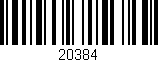 Código de barras (EAN, GTIN, SKU, ISBN): '20384'