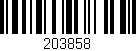 Código de barras (EAN, GTIN, SKU, ISBN): '203858'