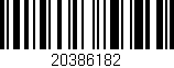 Código de barras (EAN, GTIN, SKU, ISBN): '20386182'