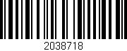 Código de barras (EAN, GTIN, SKU, ISBN): '2038718'