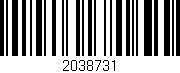 Código de barras (EAN, GTIN, SKU, ISBN): '2038731'