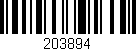 Código de barras (EAN, GTIN, SKU, ISBN): '203894'