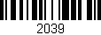Código de barras (EAN, GTIN, SKU, ISBN): '2039'