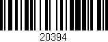 Código de barras (EAN, GTIN, SKU, ISBN): '20394'