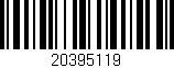 Código de barras (EAN, GTIN, SKU, ISBN): '20395119'