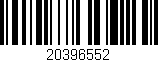 Código de barras (EAN, GTIN, SKU, ISBN): '20396552'