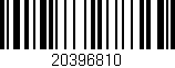 Código de barras (EAN, GTIN, SKU, ISBN): '20396810'