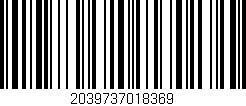 Código de barras (EAN, GTIN, SKU, ISBN): '2039737018369'