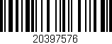 Código de barras (EAN, GTIN, SKU, ISBN): '20397576'