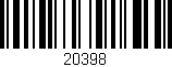 Código de barras (EAN, GTIN, SKU, ISBN): '20398'